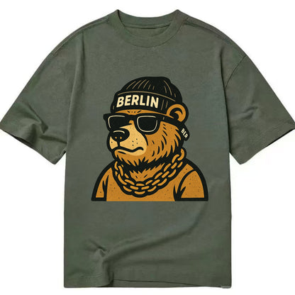 Berlin Bear - Classic T-shirt - Army Green