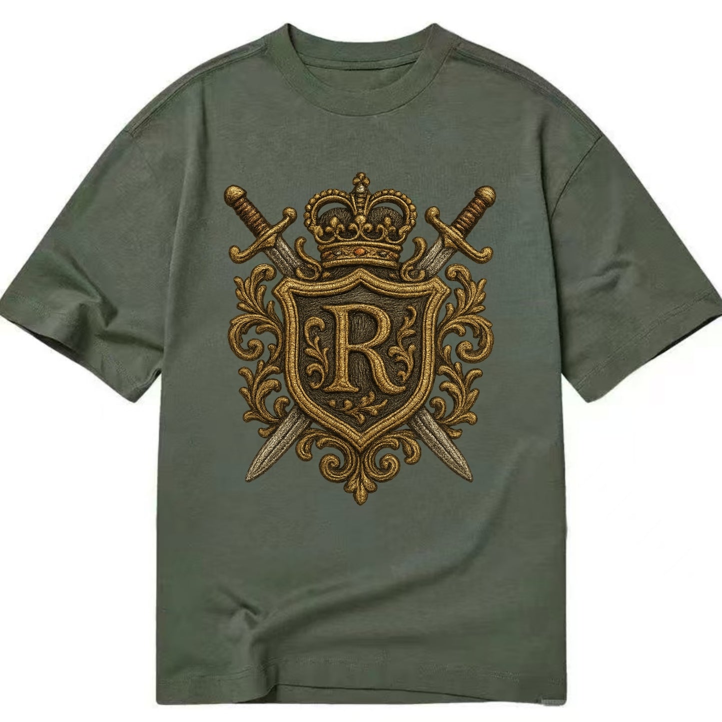 Royal Crest  - Classic T-shirt - Army Green