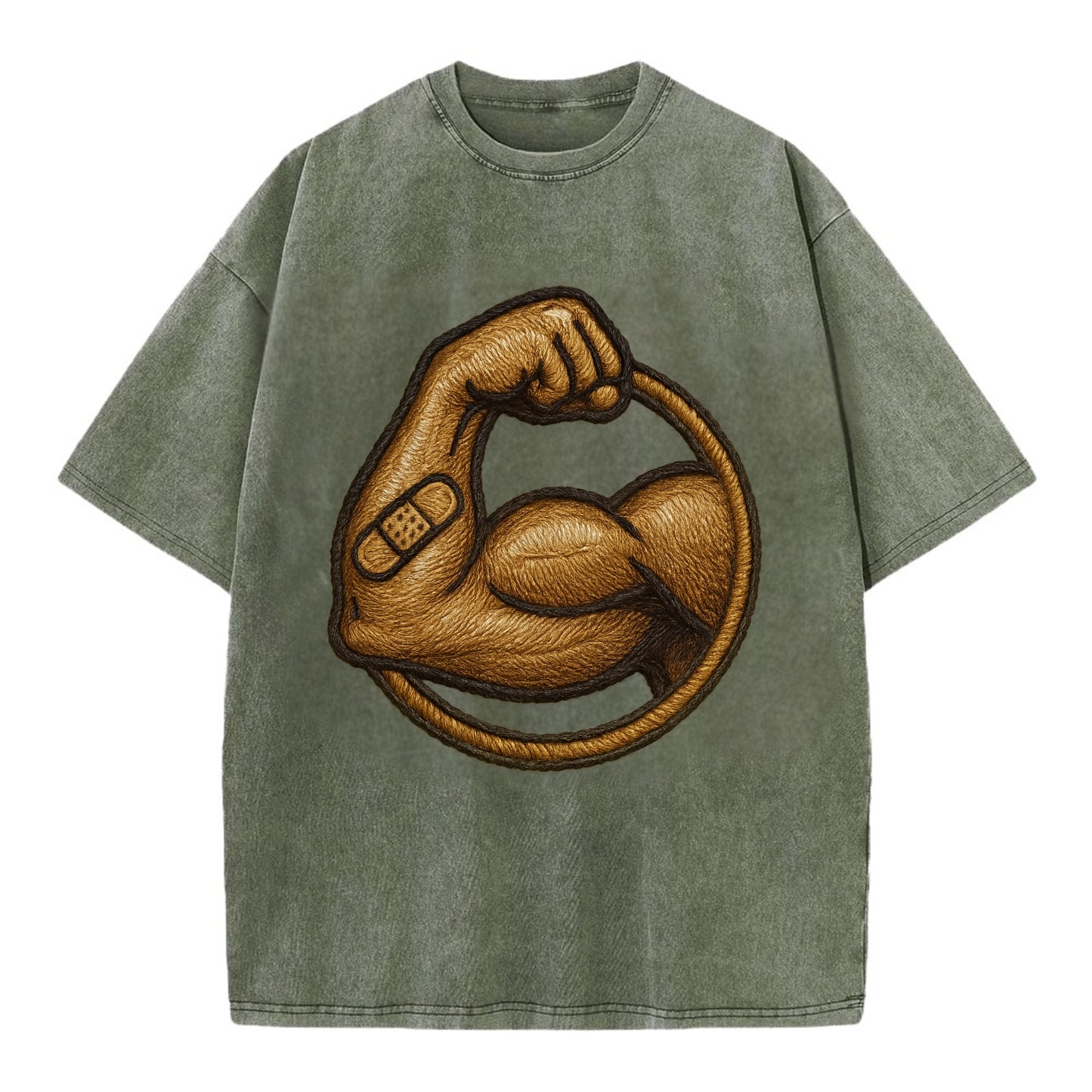 Sore Today Strong Tomorrow  - Vintage T-shirt - Army Green