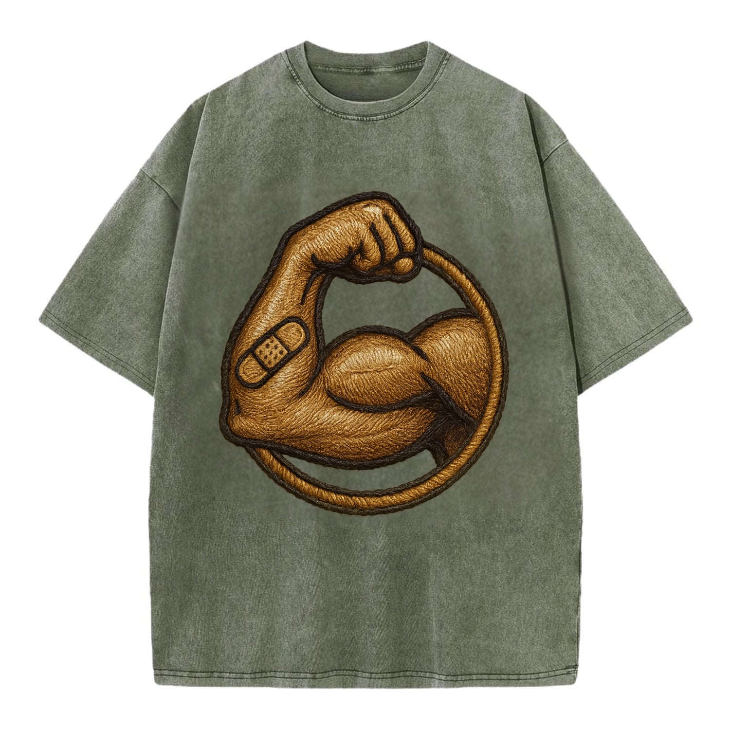 Sore Today Strong Tomorrow  - Vintage T-shirt - Army Green
