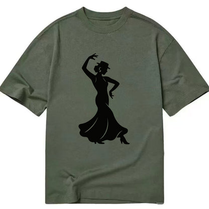 Flamenco dancer passionate stance - Classic T-shirt - Army Green