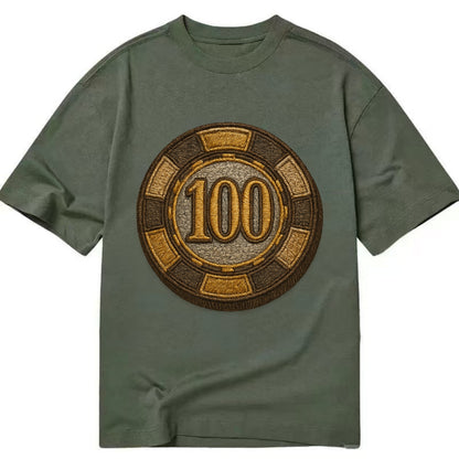 Poker Chip  - Classic T-shirt - Army Green