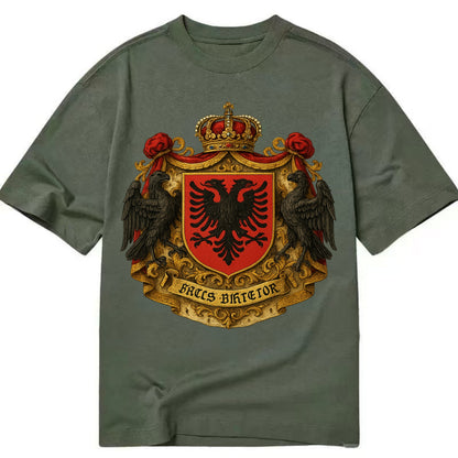 Albania Double Eagle Emblem  - Classic T-shirt - Army Green