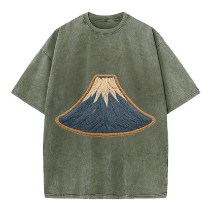 Sacred Mountain  - Vintage T-shirt - Army Green