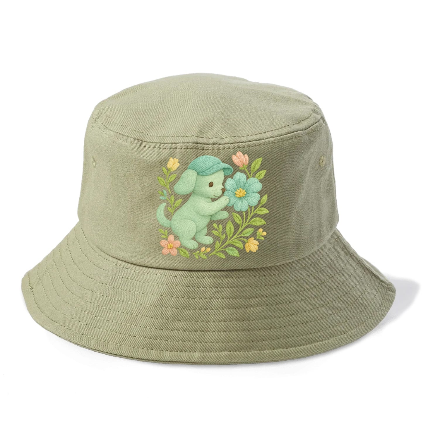 Mint Puppy - Bucket Hat - Army Green