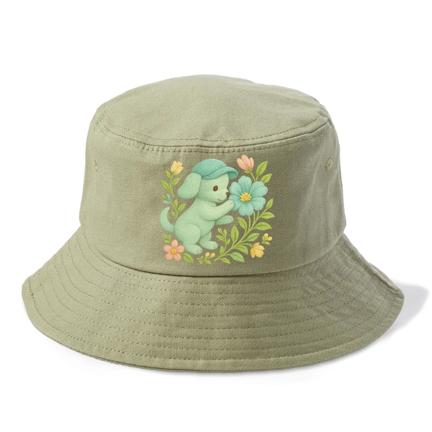 Mint Puppy - Bucket Hat - Army Green
