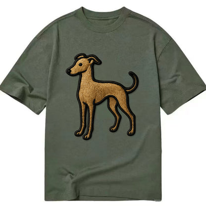 Italian Greyhound - Modern elegant silho - Classic T-shirt - Army Green
