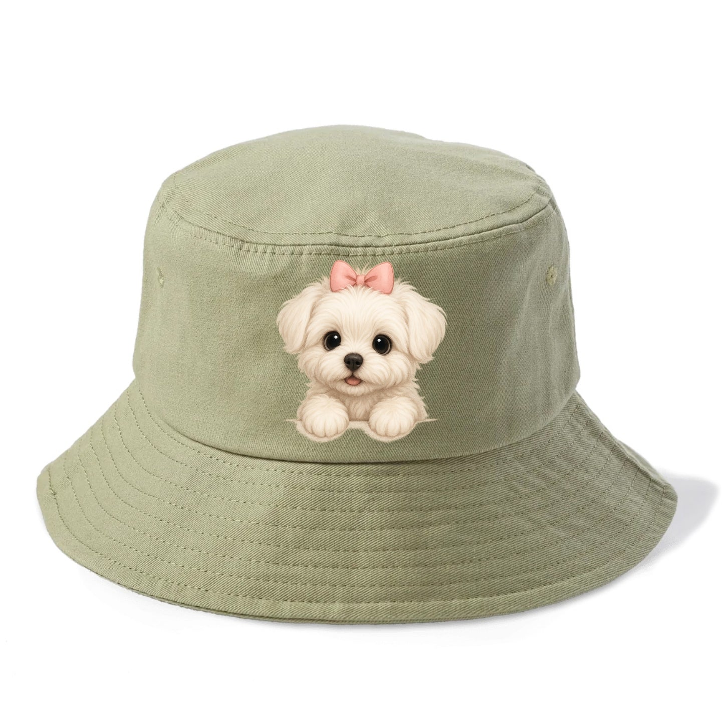 Maltese  - Bucket Hat - Army Green