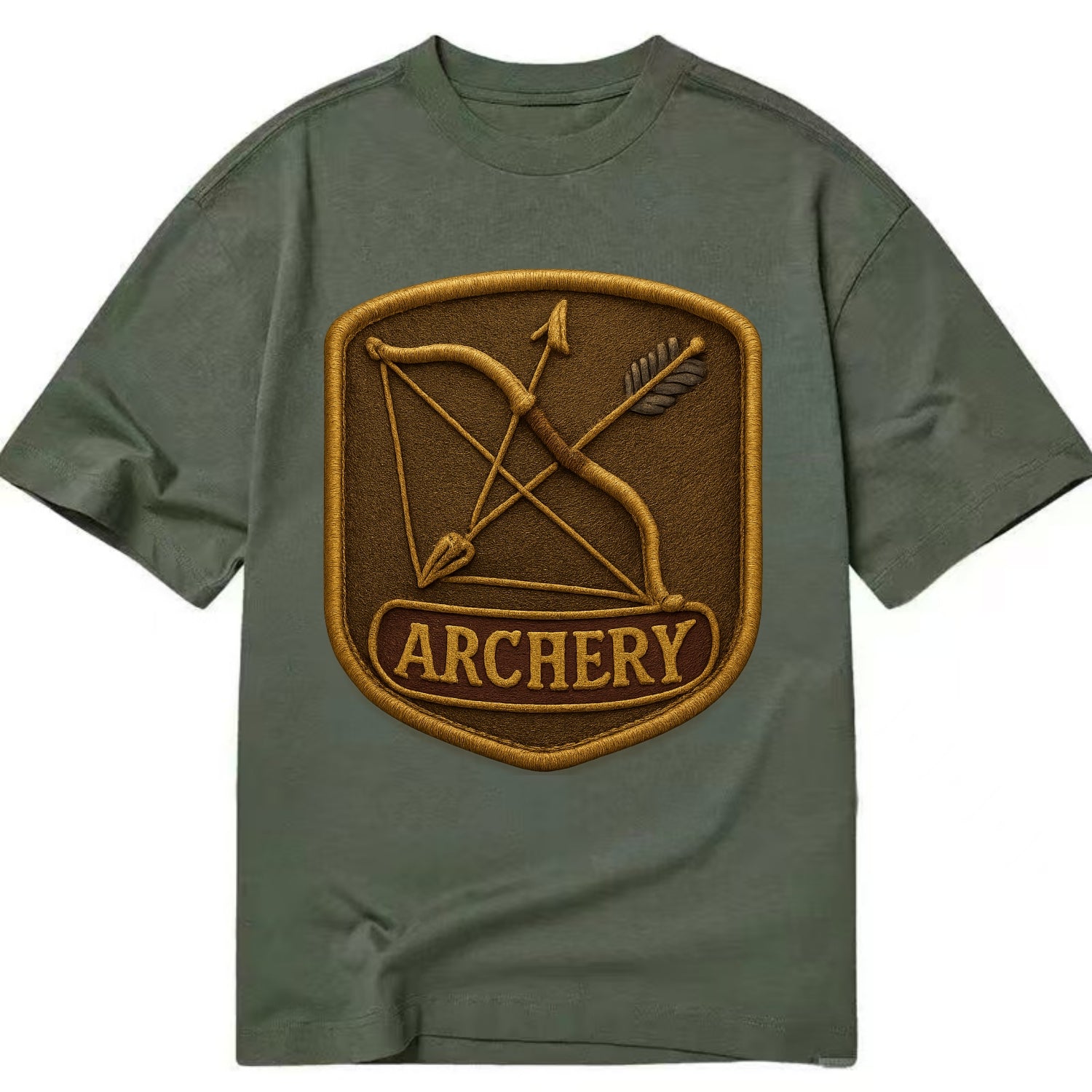 Bow and arrow crossed - archery enthusiast - Classic T-shirt - Army Green