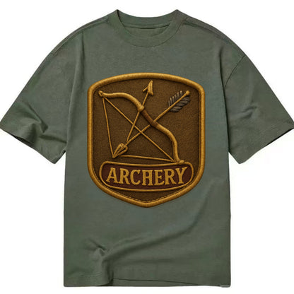 Bow and arrow crossed - archery enthusiast - Classic T-shirt - Army Green