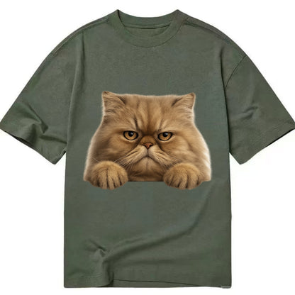 Persian Cat  - Classic T-shirt - Army Green