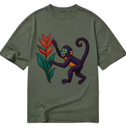 Spider Monkey - Classic T-shirt - Army Green