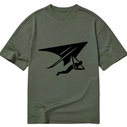 Hang glider soaring - Classic T-shirt - Army Green