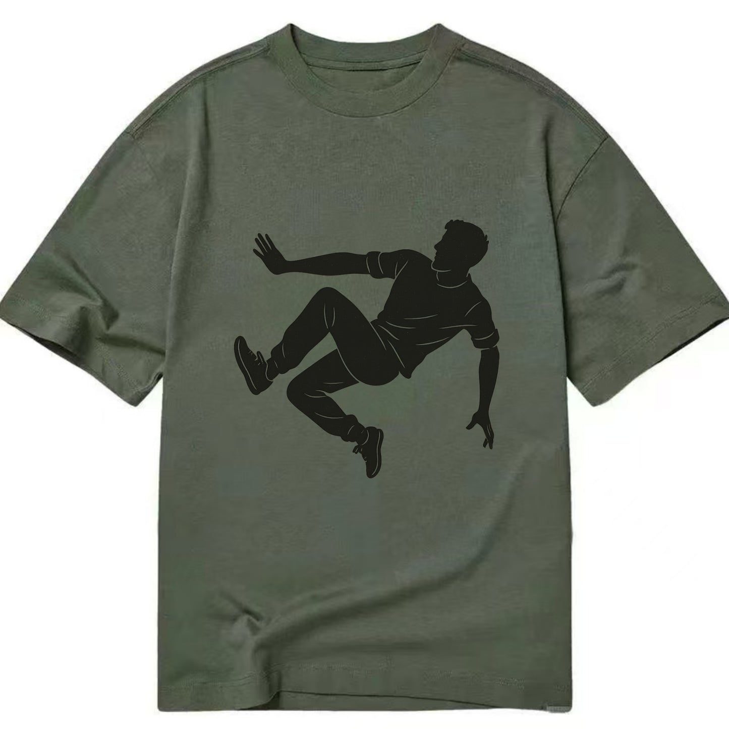 Parkour athlete wall run - Classic T-shirt - Army Green