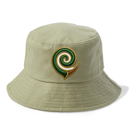 Maori Koru  - Bucket Hat - Army Green