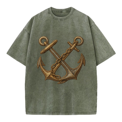 Crossed Anchors  - Vintage T-shirt