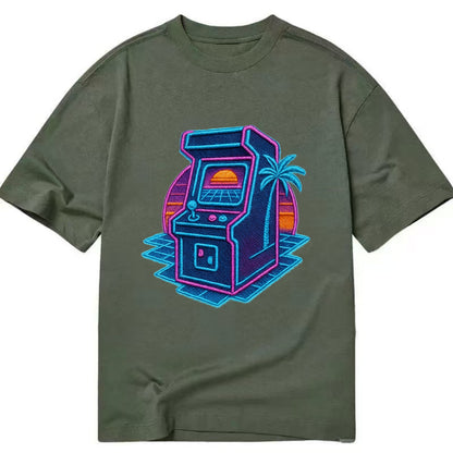 Arcade Machine - Classic T-shirt - Army Green