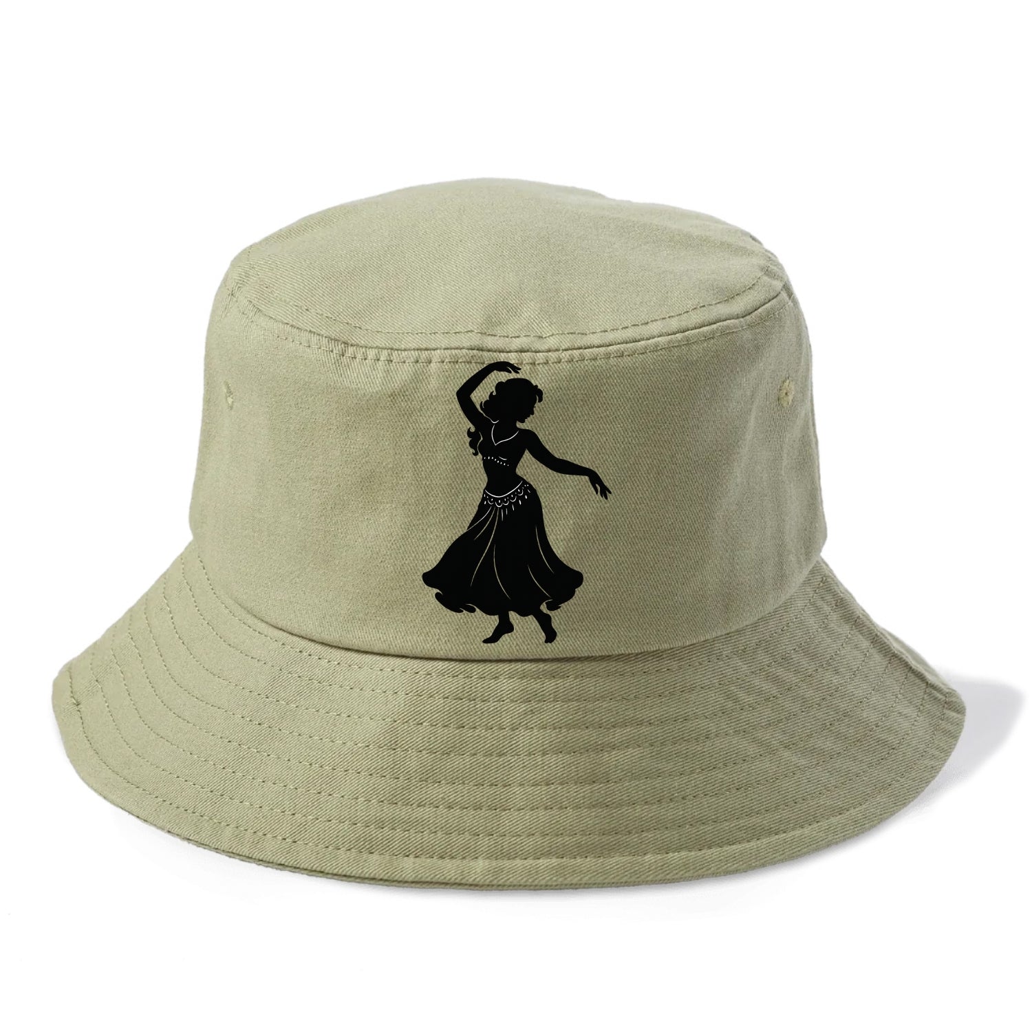 Belly dancer graceful gesture - Bucket Hat - Army Green