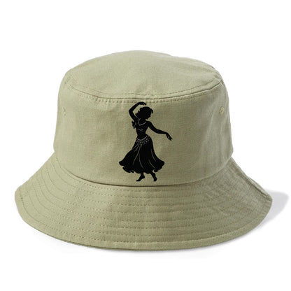 Belly dancer graceful gesture - Bucket Hat - Army Green
