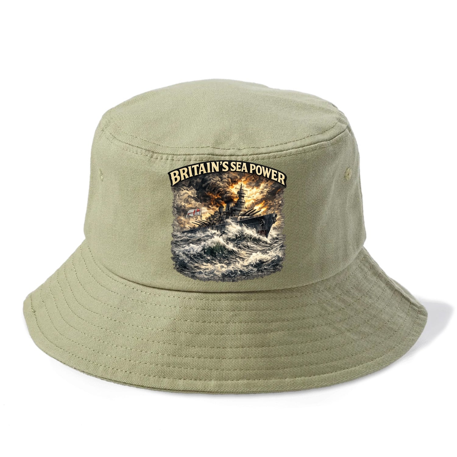 Britain's Sea Power - Bucket Hat - Army Green