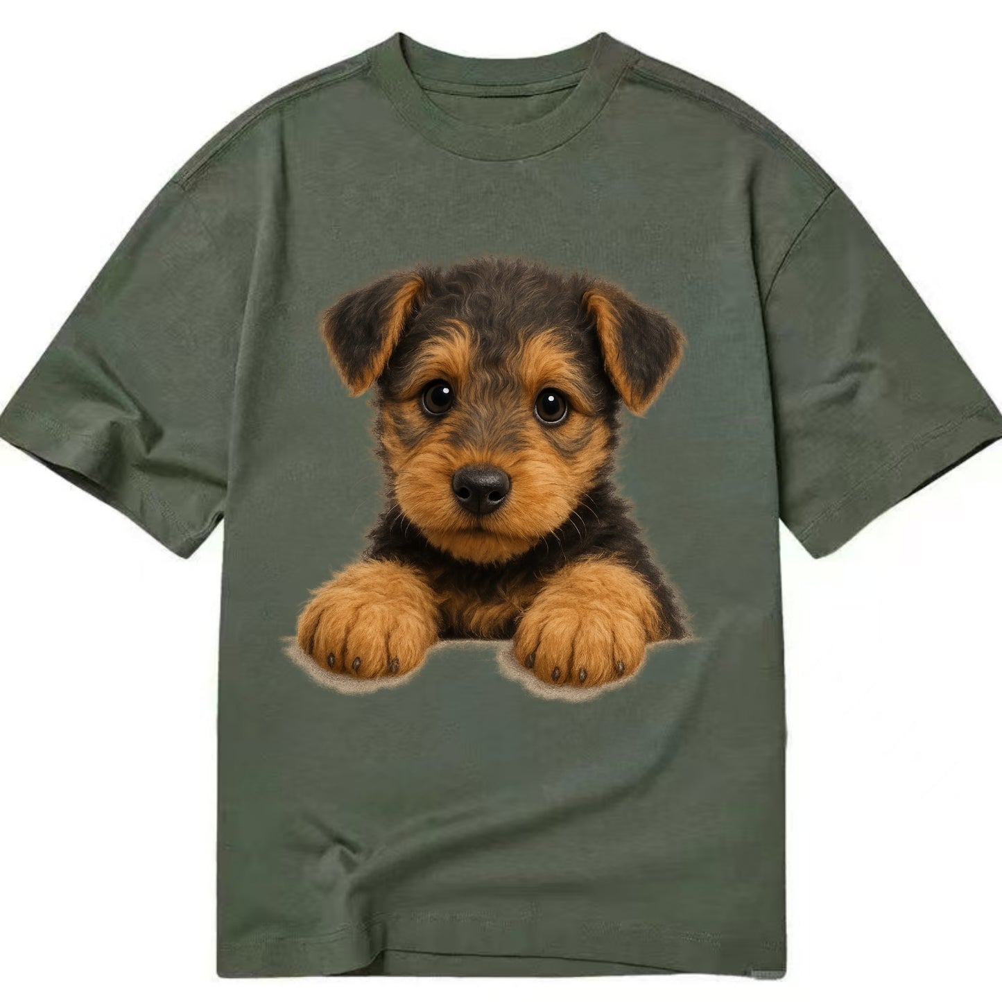 Airedale Terrier  - Classic T-shirt - Army Green