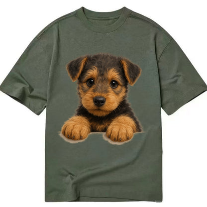 Airedale Terrier  - Classic T-shirt - Army Green