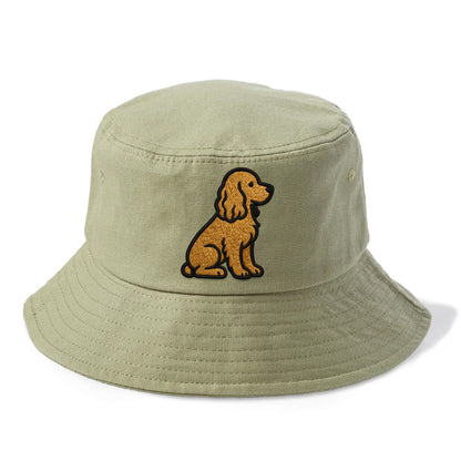 Cocker Spaniel - Contemporary spaniel de - Bucket Hat - Army Green
