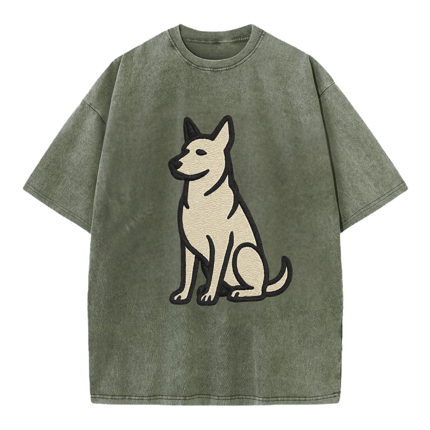 German Sheprador - German Shepherd Lab m Vintage T-shirt - Army Green