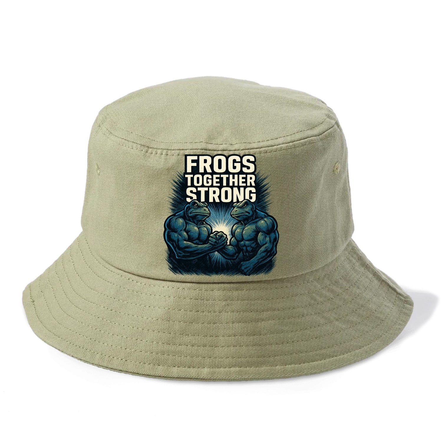 Frogs Together Strong 4 - Bucket Hat - Army Green