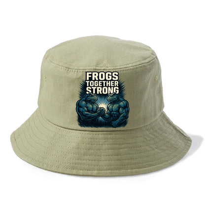 Frogs Together Strong 4 - Bucket Hat - Army Green