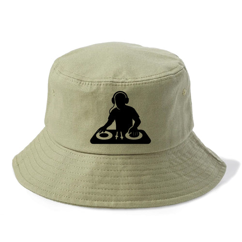 DJ with turntables and headphones - Bucket Hat