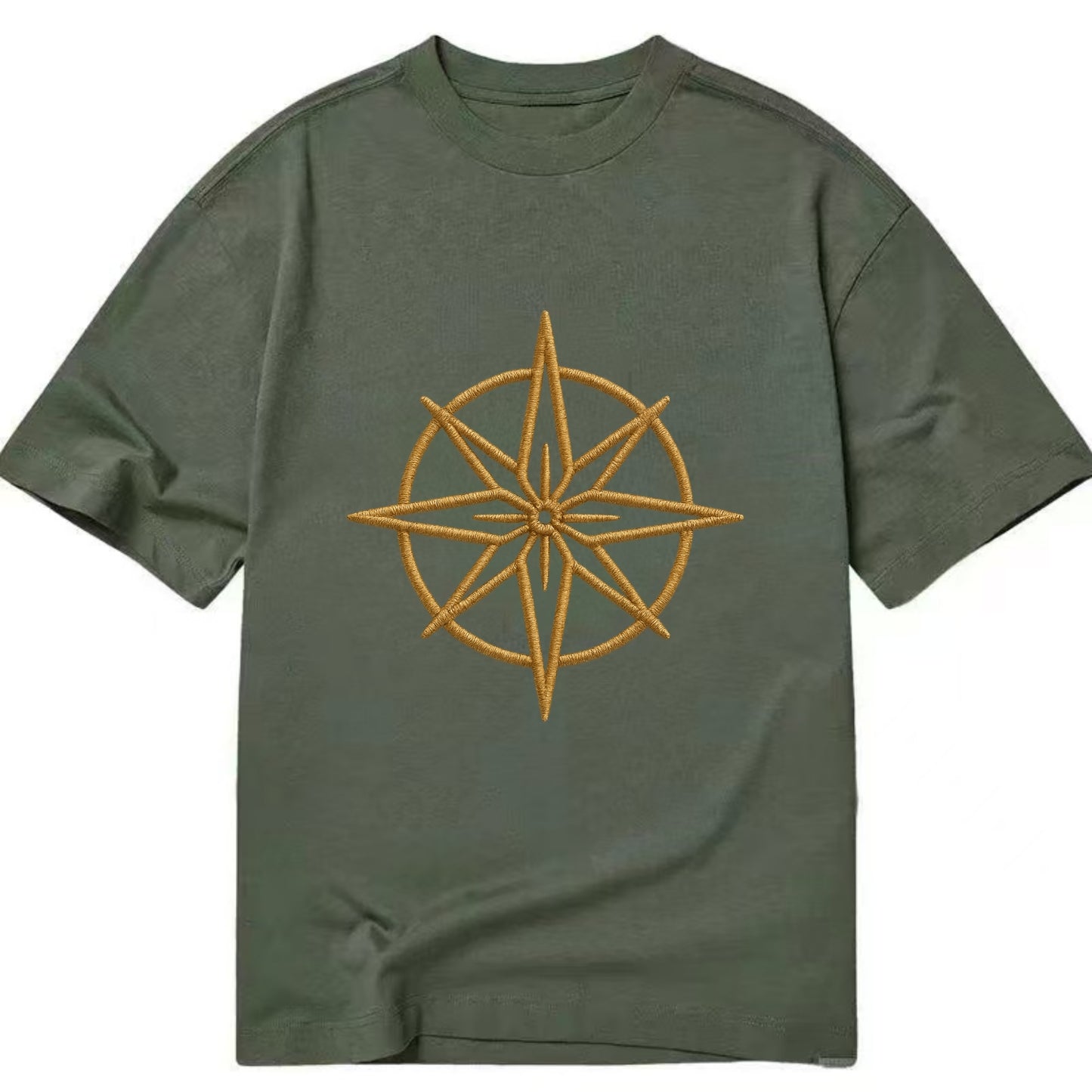 Compass Rose  - Classic T-shirt - Army Green