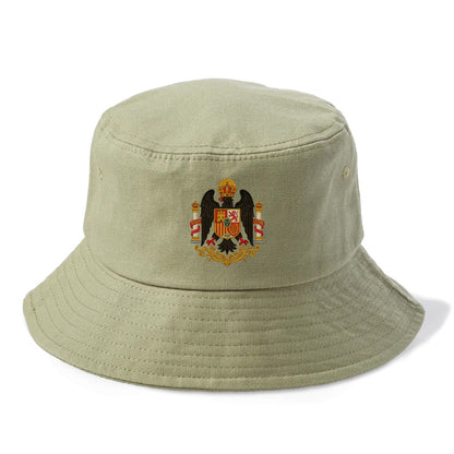 Imperial Eagle Of Spain Crest - Bucket Hat - Army Green