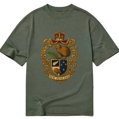 New Zealand Kiwi Emblem  - Classic T-shirt - Army Green
