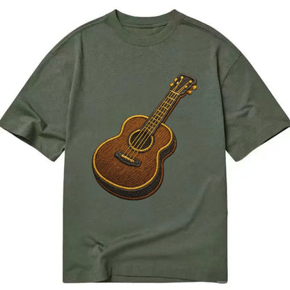 Vintage Guitar  - Classic T-shirt - Army Green