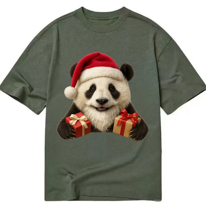 Santa Panda  - Classic T-shirt - Army Green