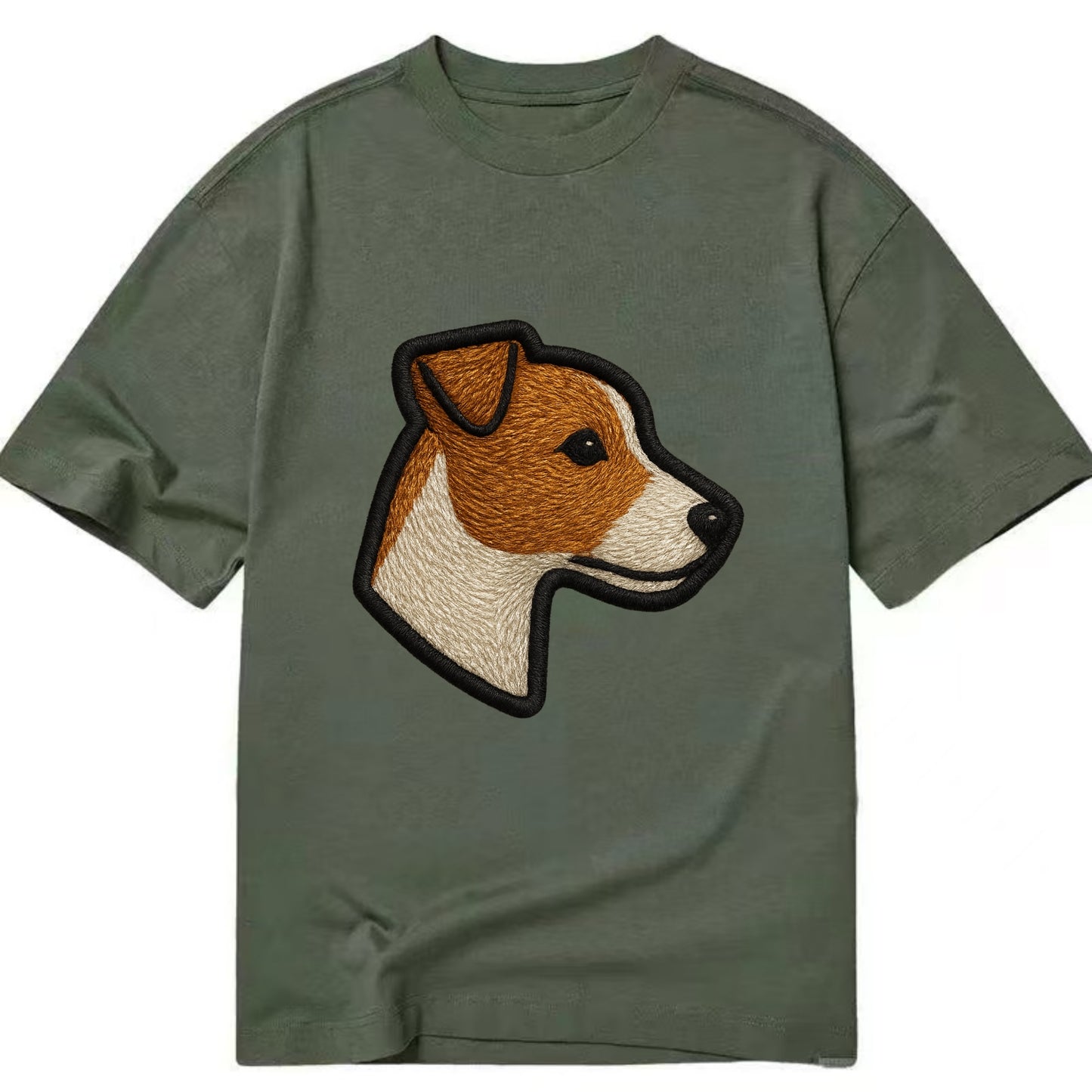 Jack Russell Terrier - Modern small terr - Classic T-shirt - Army Green