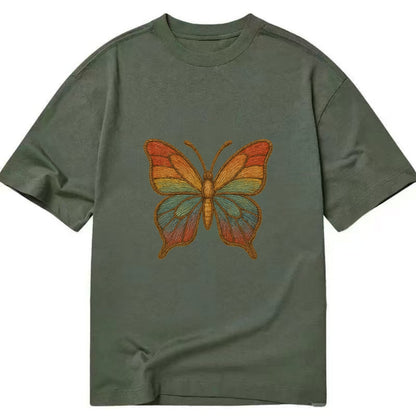 Butterfly Transformation  - Classic T-shirt - Army Green