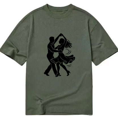 Salsa dancers spinning turn - Classic T-shirt - Army Green