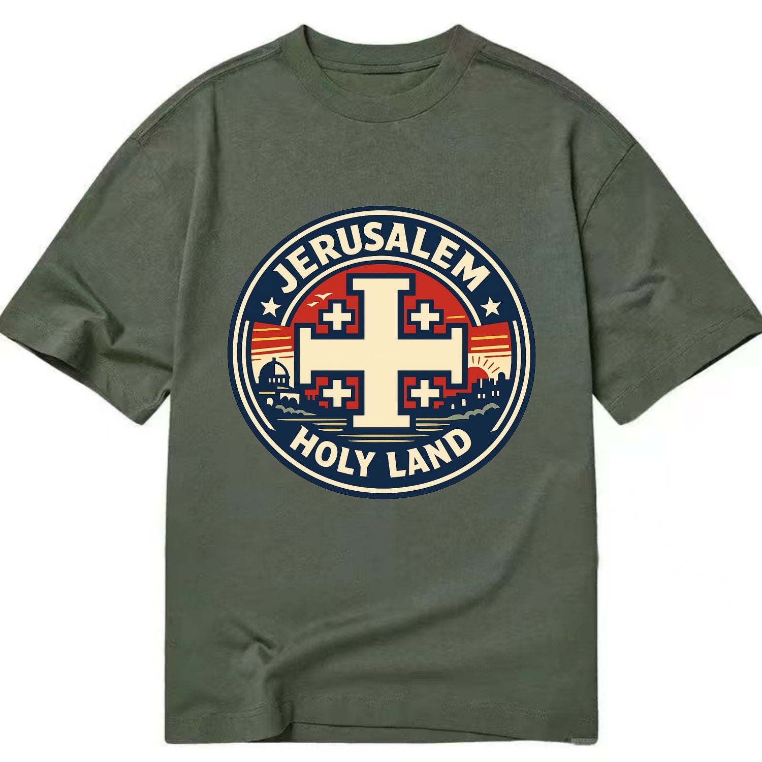 Heritage of the Cross - Classic T-shirt - Army Green