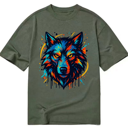 Alpha Wolf Leader  - Classic T-shirt - Army Green