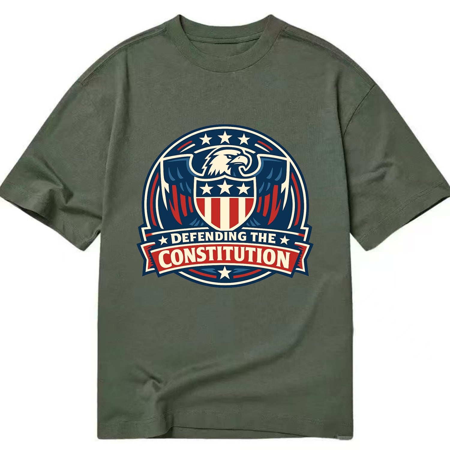 Defend Constitution - Classic T-shirt - Army Green
