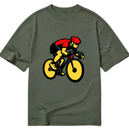 Speed Demon Cyclist - Classic T-shirt - Army Green