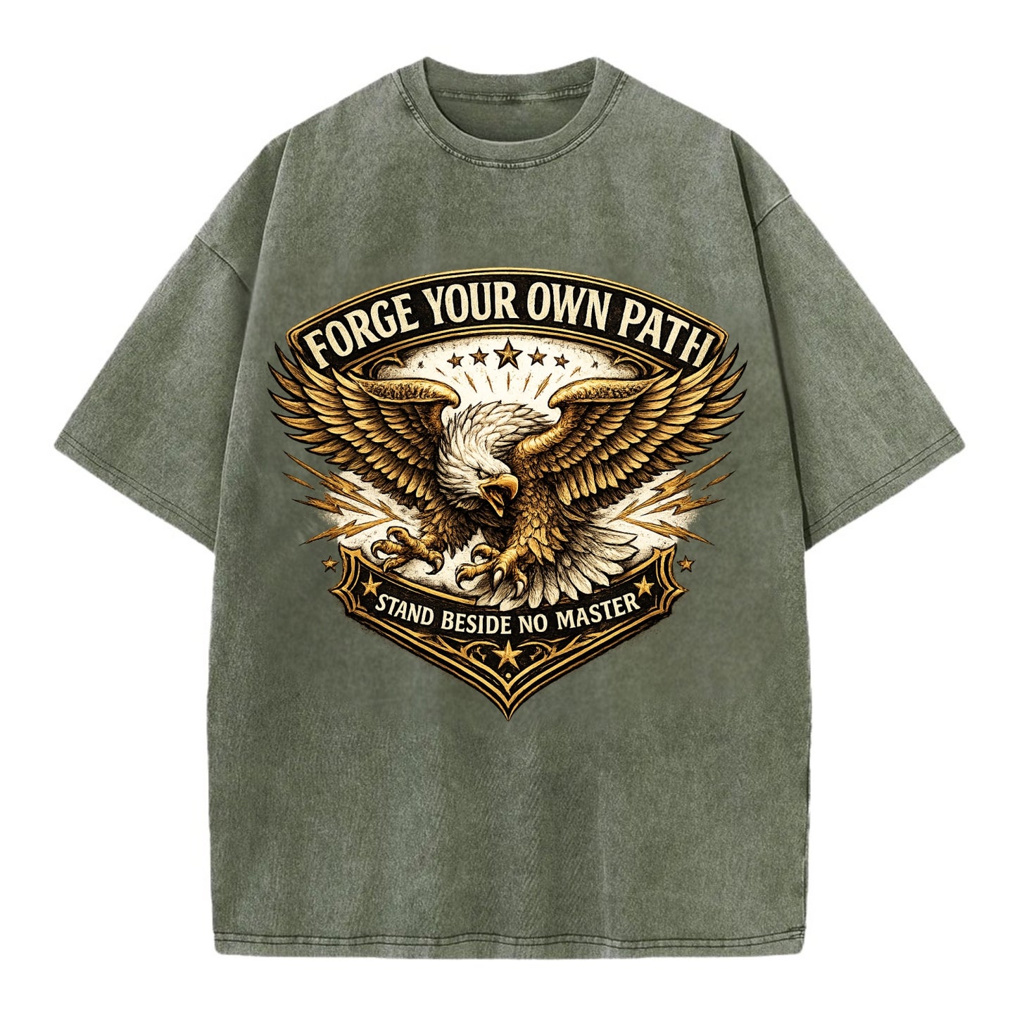 Forge Your Own Path - Vintage T-shirt - Army Green