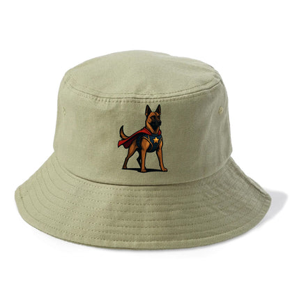 Belgian Malinois Guardian Hero  - Bucket Hat - Army Green