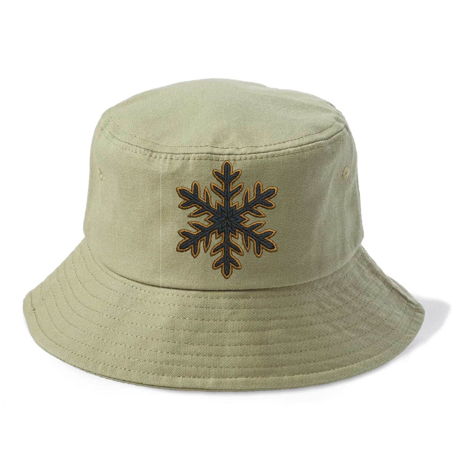 Snowflake  - Bucket Hat - Army Green