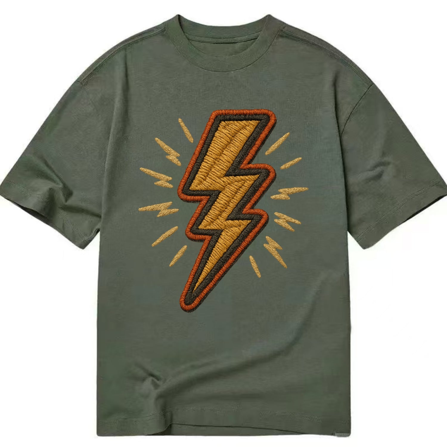 Lightning Bolt  - Classic T-shirt - Army Green