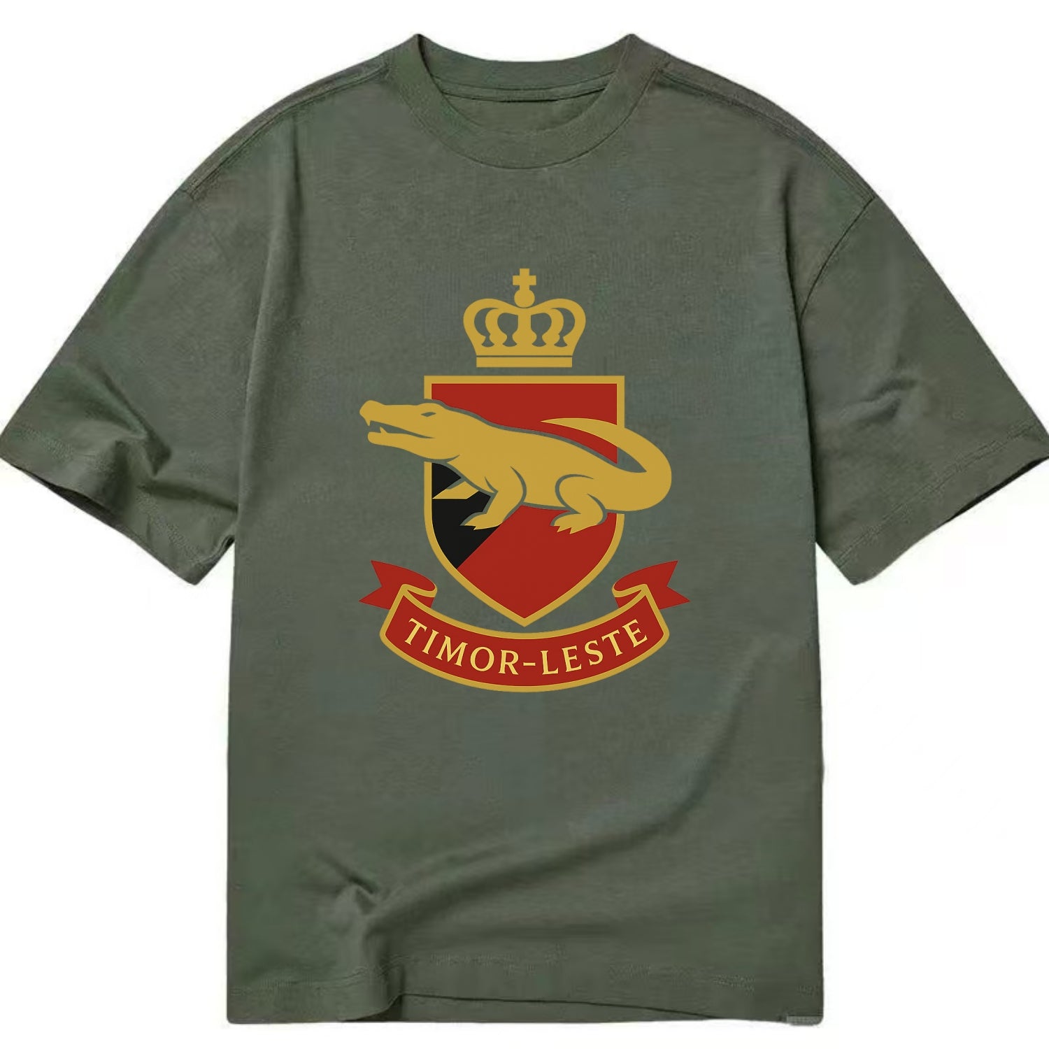 Timor-Leste Royal Logo  - Classic T-shirt - Army Green