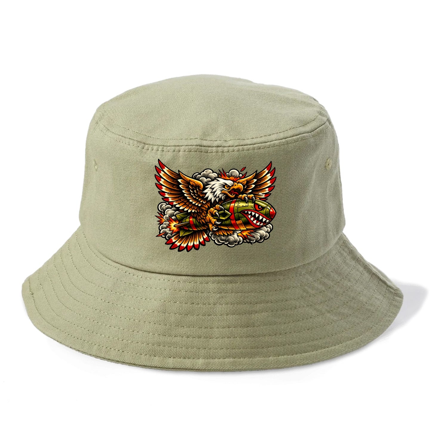 War Eagle Bomb - Bucket Hat - Army Green