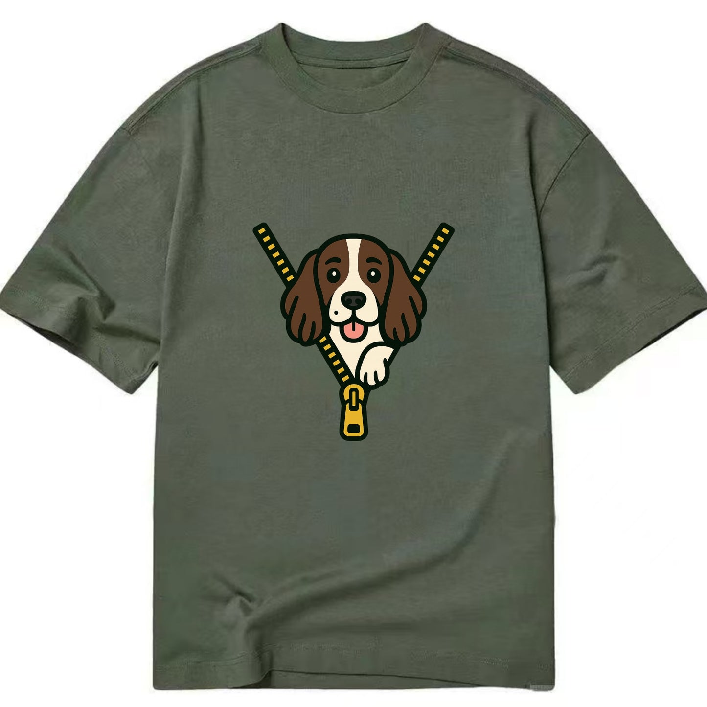 English Springer Spaniel - Classic T-shirt - Army Green